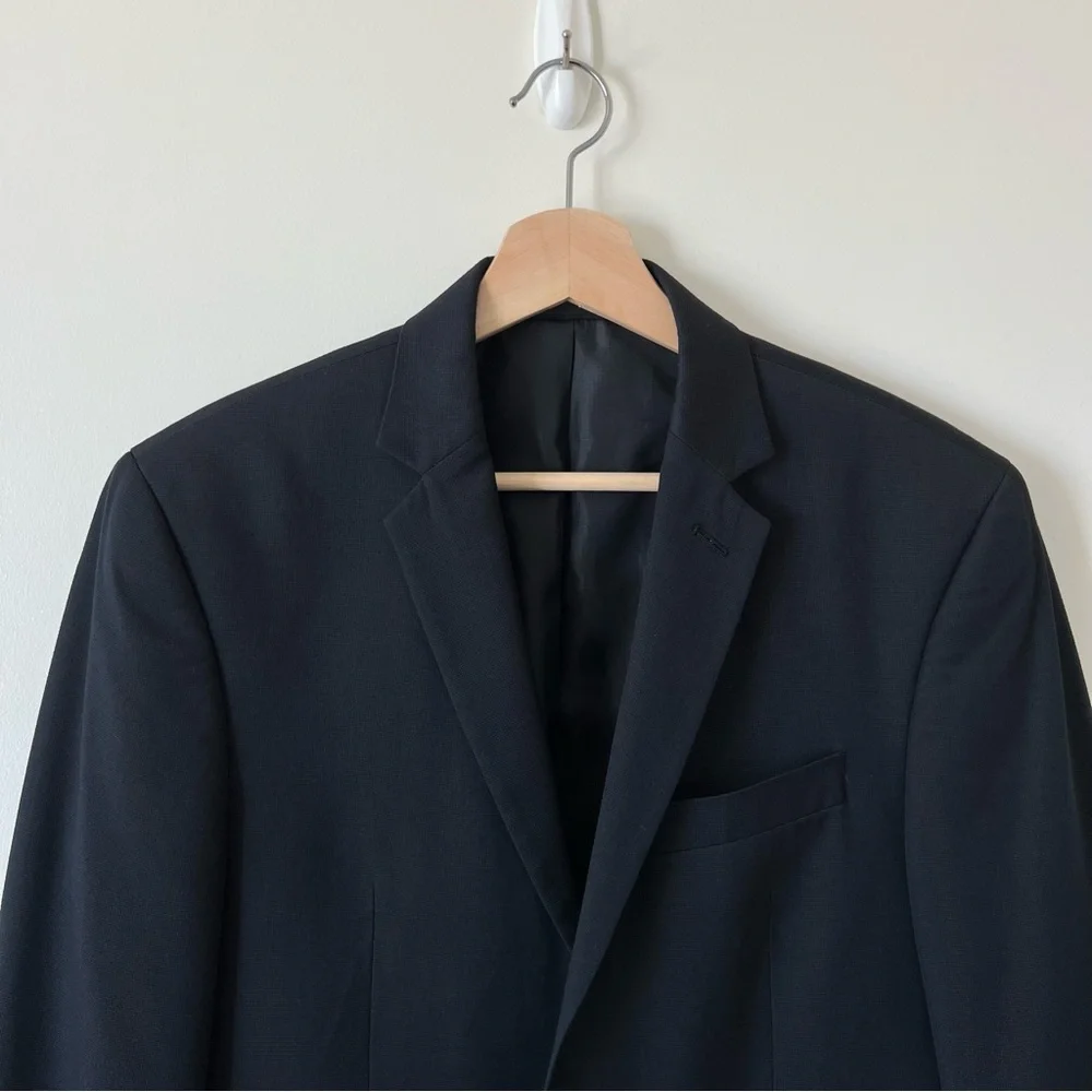 Kenneth Cole Reaction Men Black Blazer Jacket 38R